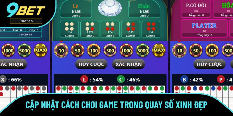 Cách chơi 3 tựa game trong quay số sexy
