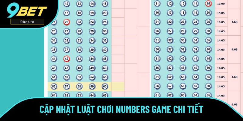 Quy định về luật chơi Numbers game