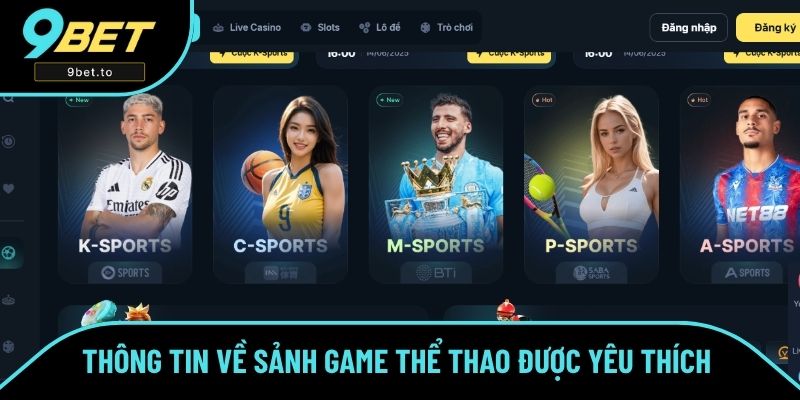 Thông tin về sảnh game thể thao được yêu thích 